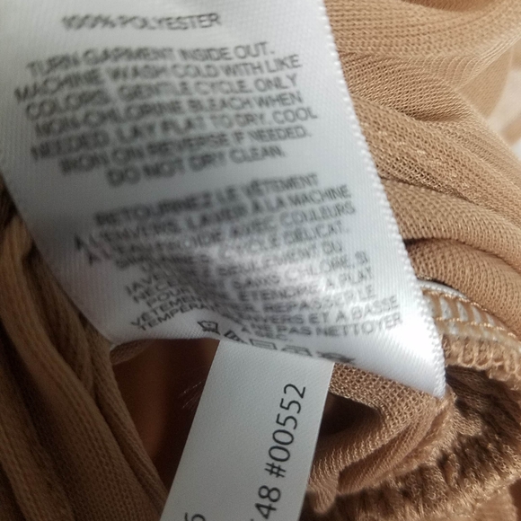 Express Tan Ruffle Top - Picture 8 of 10